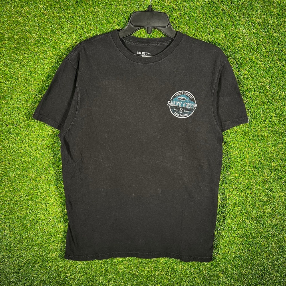 Salty Crew Mens Thrill Seekers Fish Graphic T-Shirt Black‎ Medium 2177